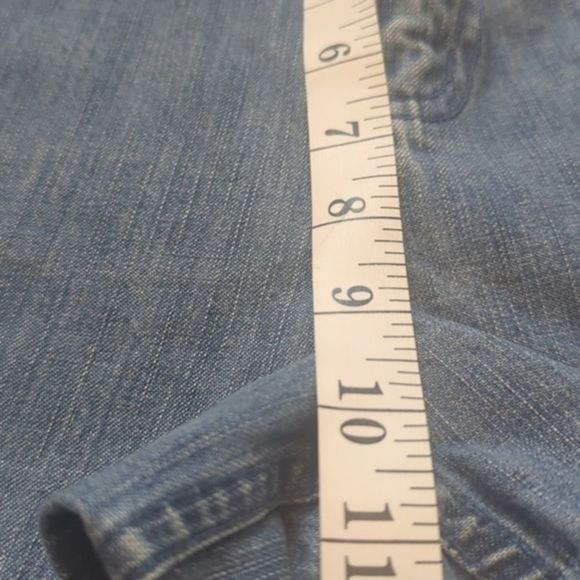 Talbots Blue Jean Shorts Women's Size 4 100% Cotton Great Condition - Picture 7 of 7